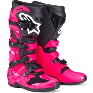 Alpinestars TECH 7 motocross saappaat vaaleanpunainen ja musta