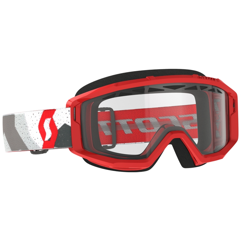 Motocross lasit SCOTT Primal Enduro camo punainen kirkkaalla pleksillä varustettuna alennusmyynti