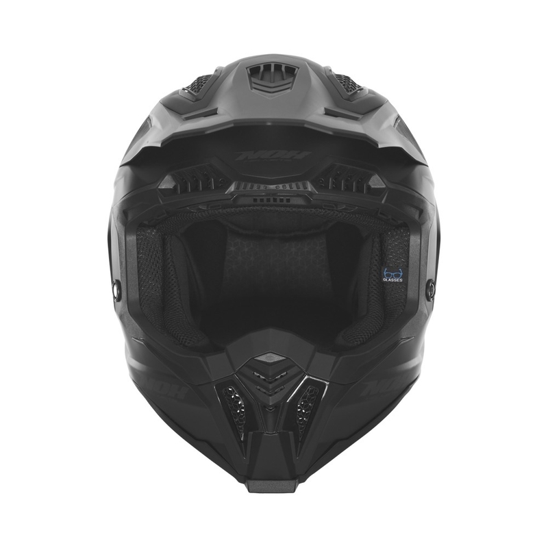 Motocross-kypärä NOX N634 mattamusta