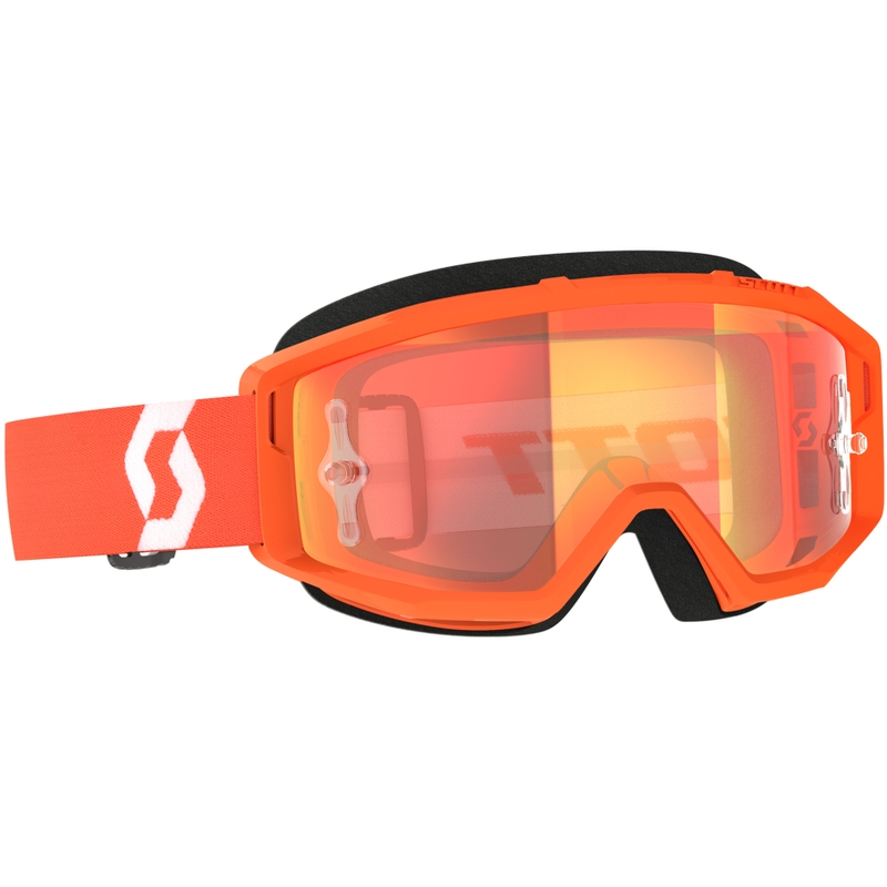 Motocross lasit SCOTT Primal CH oranssi ja valkoinen kromi oranssi pleksi