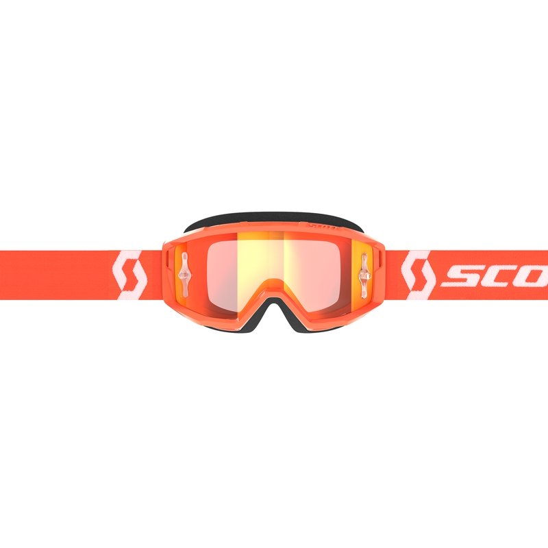 Motocross lasit SCOTT Primal CH oranssi ja valkoinen kromi oranssi pleksi
