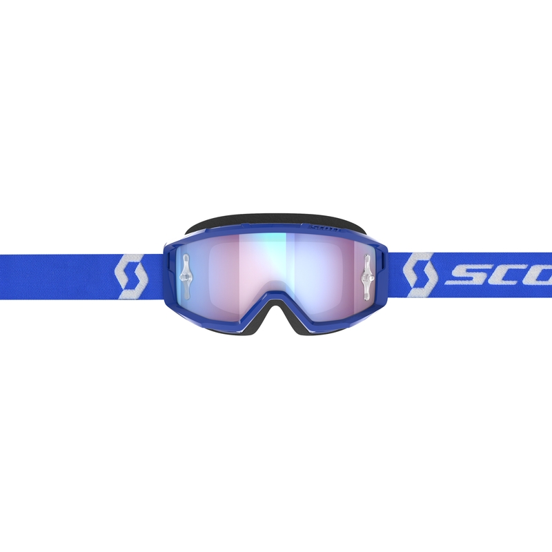 Motocross-lasit SCOTT Primal CH sininen ja valkoinen kromi sininen pleksi