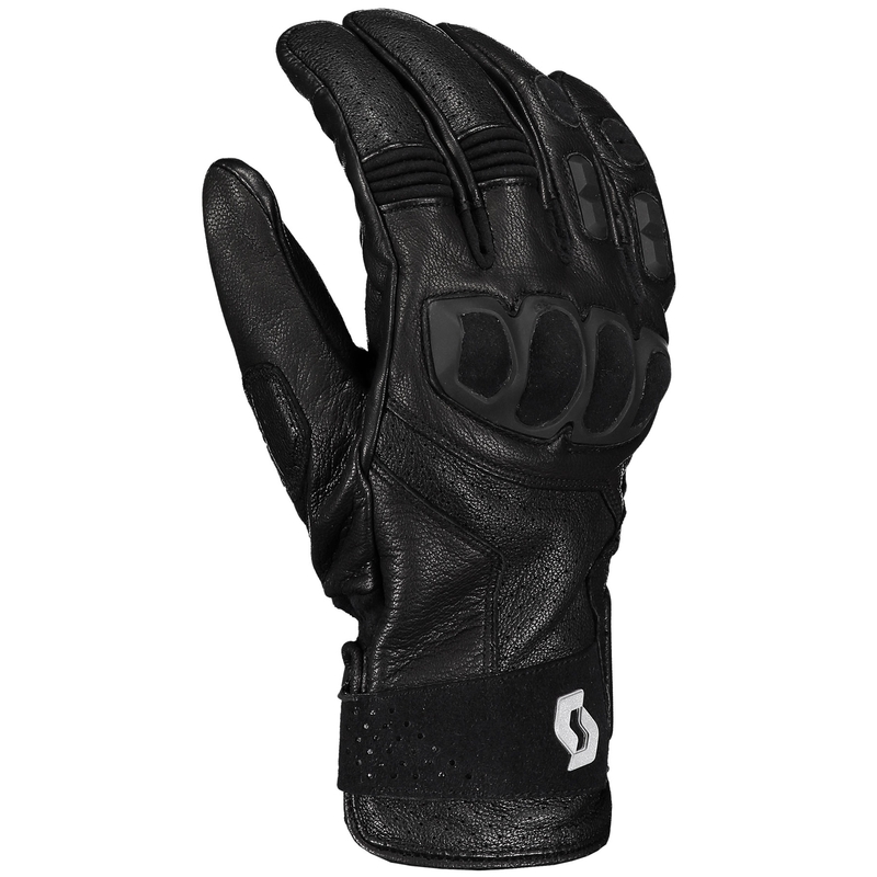 Nahkaiset moottoripyöräkäsineet SCOTT SPORT ADV musta