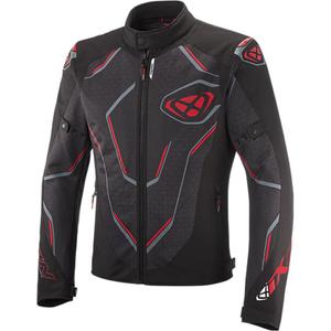 Moottoripyörätakki IXON Demoniak musta-punainen