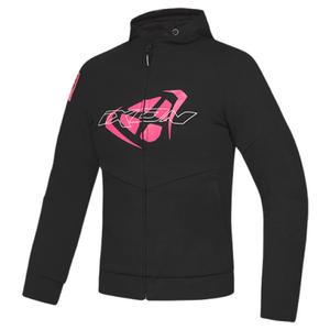 Naisten moottoripyörä huppari IXON Touchdown musta ja vaaleanpunainen