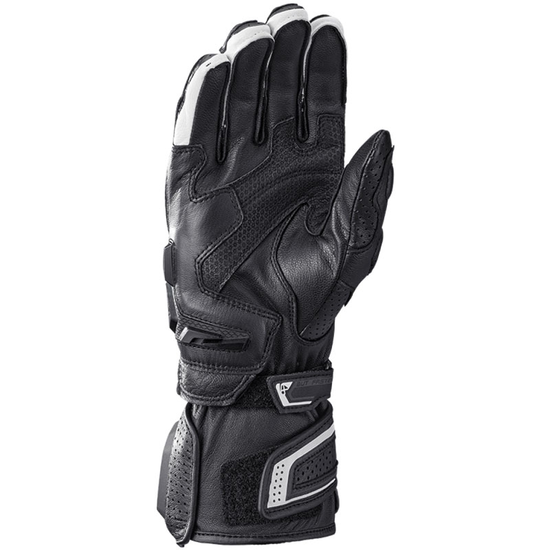 Moottoripyöräilykäsineet IXON Tornado Air musta ja valkoinen