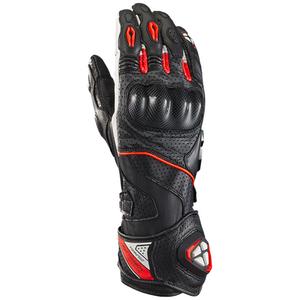 Moottoripyöräilykäsineet IXON Tornado Air musta-valko-punainen
