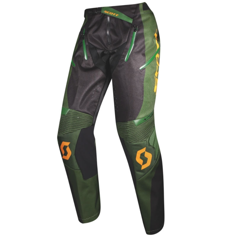 SCOTT X-PLORE Motocross-housut musta-vihreä