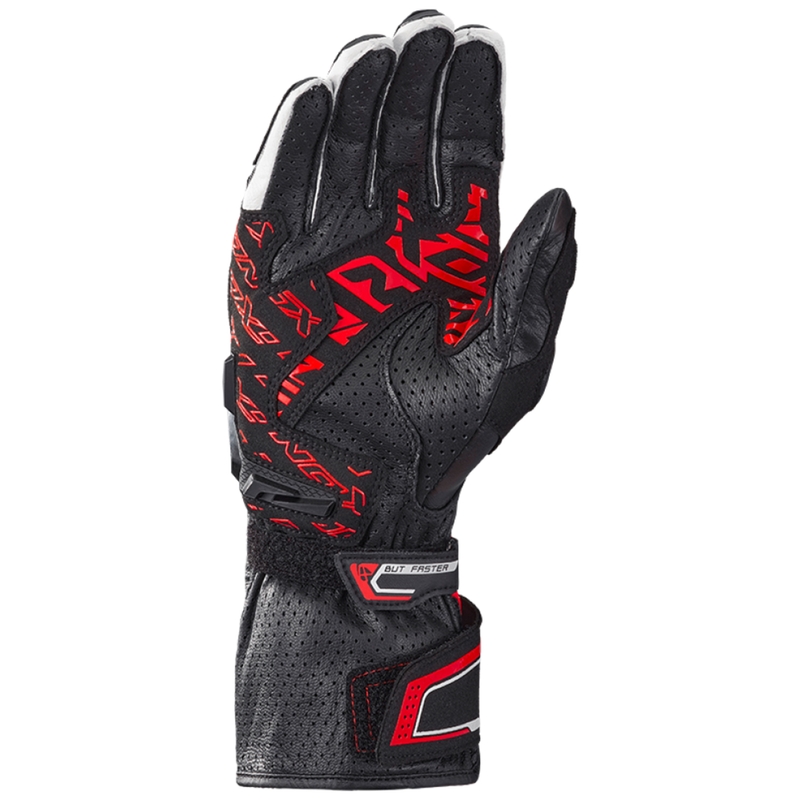 Moottoripyöräilykäsineet IXON Thunder Air musta-punainen-valkoinen