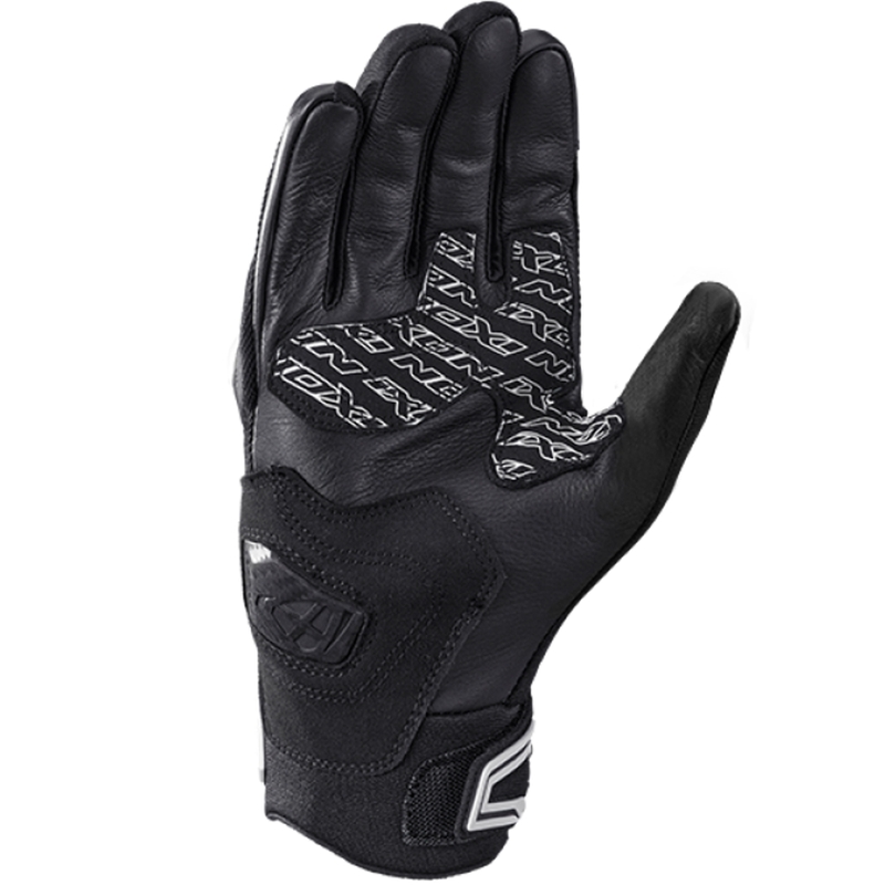 Moottoripyöräilykäsineet IXON Mirage Air musta ja valkoinen