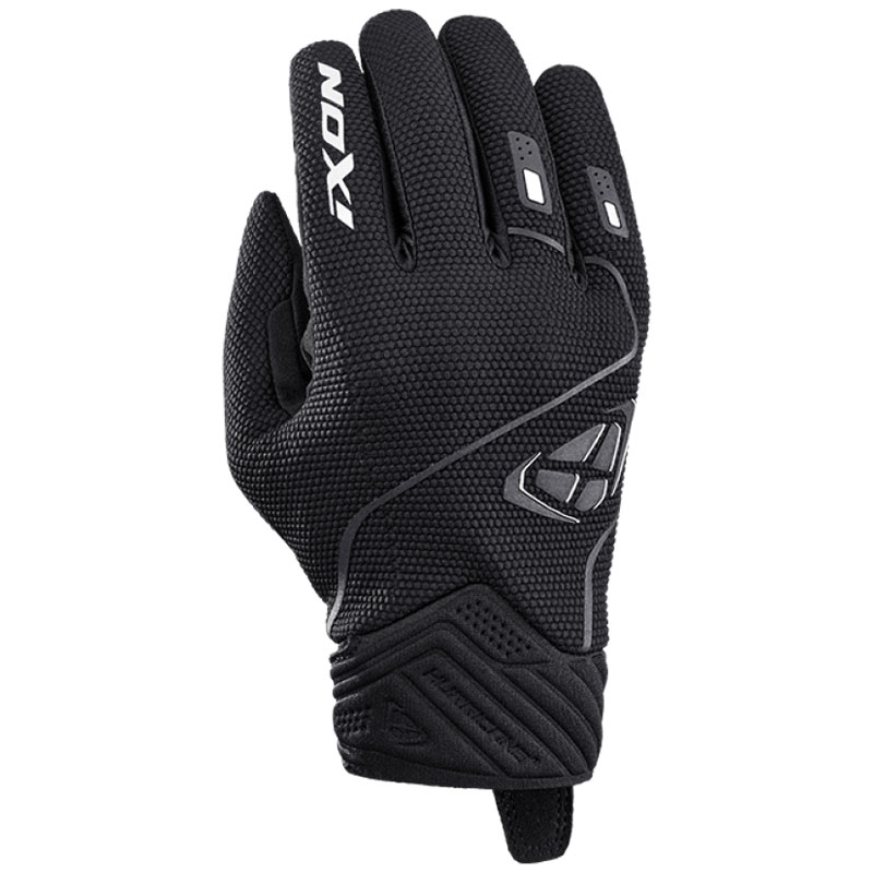 Moottoripyöräilykäsineet IXON Hurricane 2 musta ja valkoinen