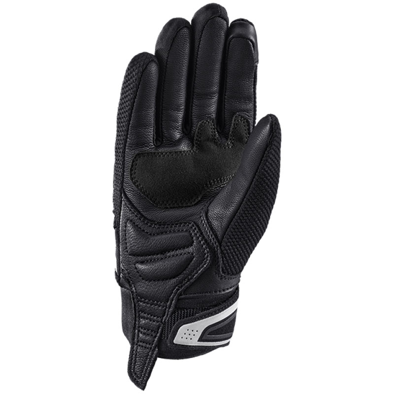 Naisten IXON Mig 2 Airflow Mustavalkoiset moottoripyöräilykäsineet