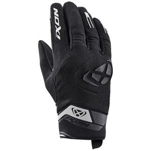 Naisten moottoripyöräilyhanskat IXON Mig 2 musta ja valkoinen