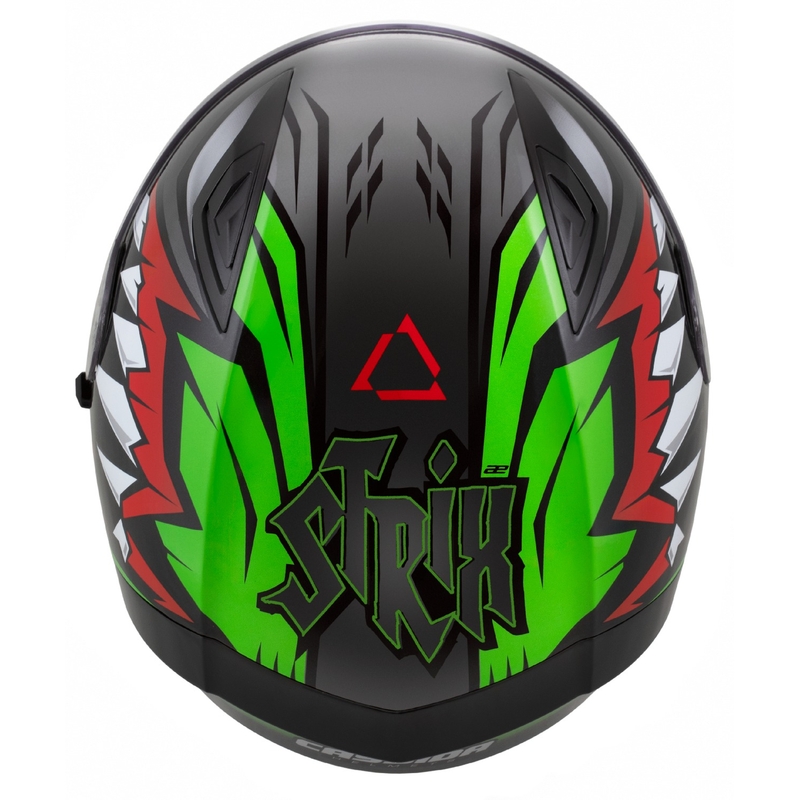 Integroitu kypärä Cassida Orbit Strix punainen-vihreä-harmaa-valko-musta