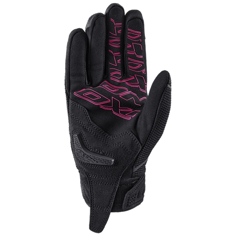 Naisten moottoripyöräilykäsineet IXON Hurricane 2 musta ja vaaleanpunainen