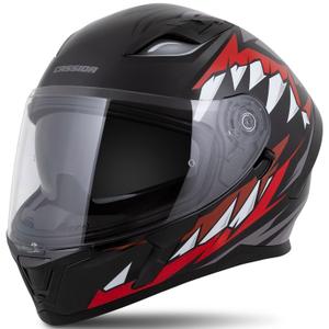 Integroitu kypärä Cassida Orbit Strix punainen-harmaa-valko-musta