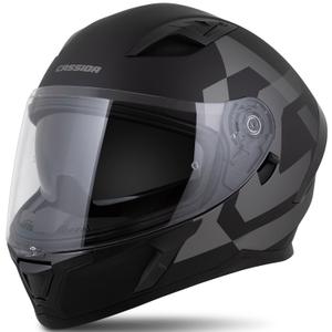 Integroitu kypärä Cassida Orbit Grind matta musta-harmaa