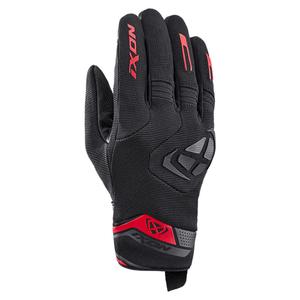 Moottoripyöräilykäsineet IXON Mig 2 musta-punainen