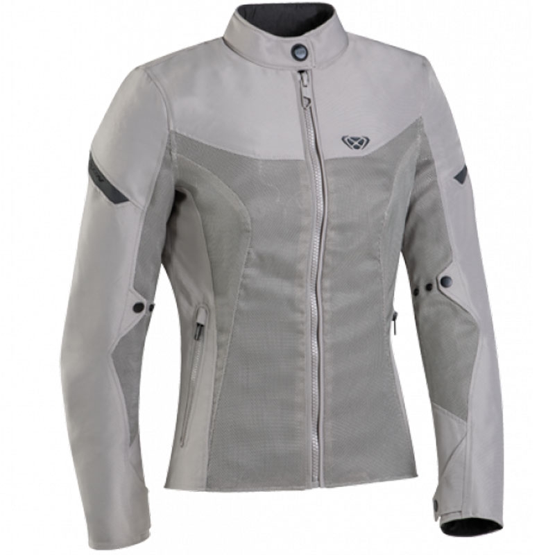 Naisten moottoripyörätakki IXON Fresh Lady harmaa-beige