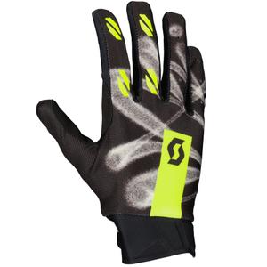 Motocross-hanskat SCOTT EVO DIRT musta-fluo-keltainen