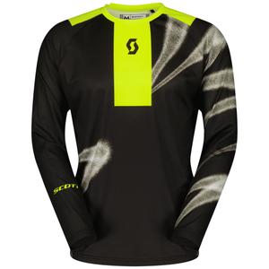 Motocross pelipaita SCOTT EVO Dirt musta-fluo keltainen alennusmyynti