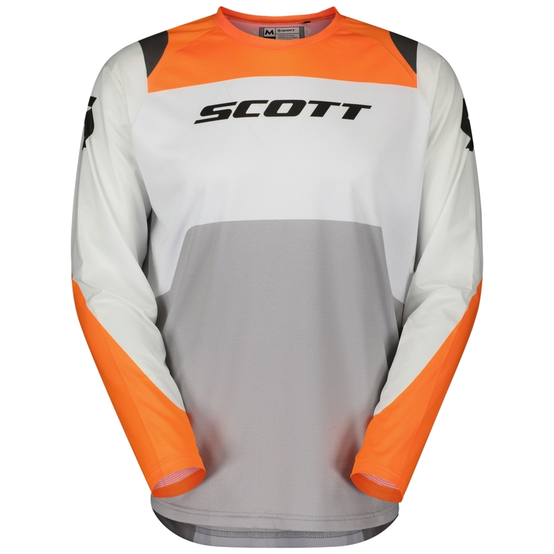 Motocross pelipaita SCOTT EVO Race valkoinen-oranssi