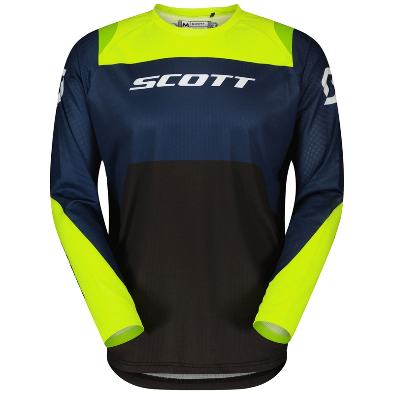 Motocross pelipaita SCOTT EVO Race violetti-keltainen fluokki alennusmyynti