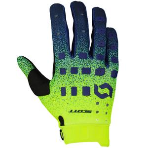 Motocross-hanskat SCOTT Podium PRO violetti-sininen-fluokokeltainen