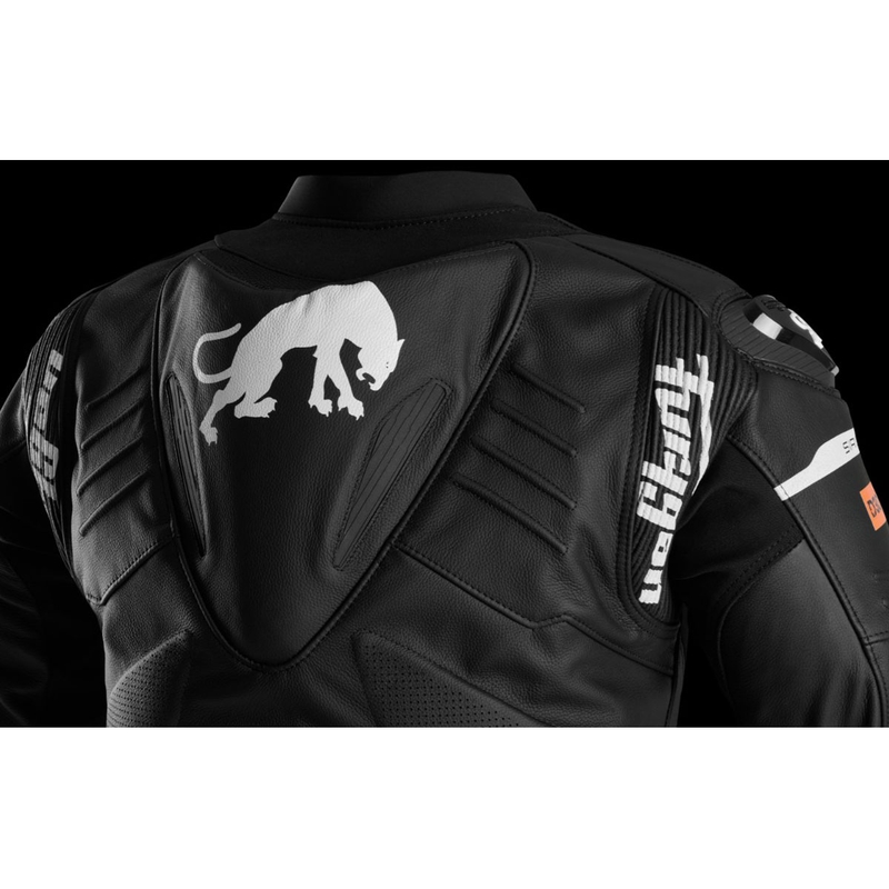 Furygan Sirius mustavalkoinen nahkainen moottoripyörätakki