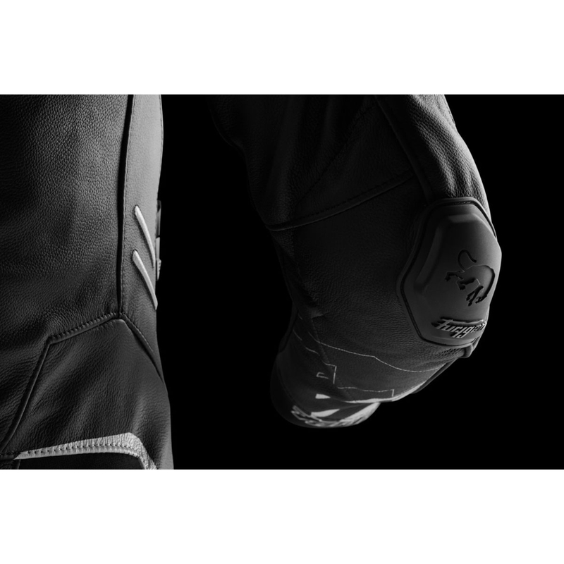 Furygan Sirius mustavalkoinen nahkainen moottoripyörätakki