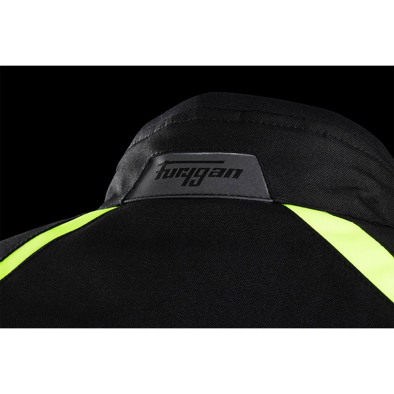 Furygan Yori musta-valkoinen-fluo-keltainen moottoripyörä takki