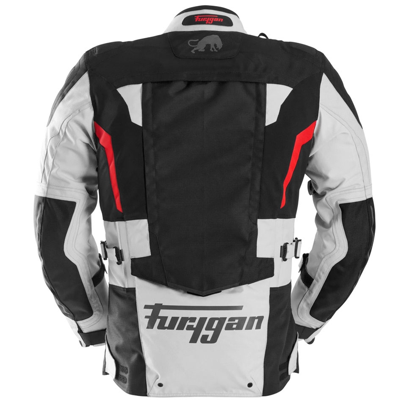 Furygan Montroc Kevlar® Primaloft® 3IN1+ moottoripyörätakki musta-beige-punainen