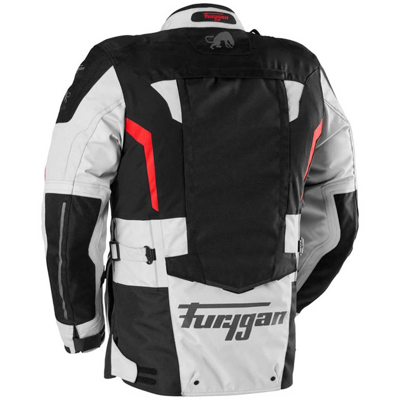Furygan Montroc Kevlar® Primaloft® 3IN1+ moottoripyörätakki musta-beige-punainen