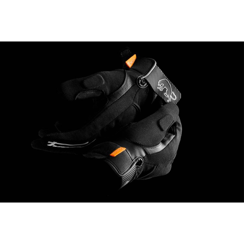 Moottoripyöräilykäsineet Furygan Jet D3O Evo musta ja valkoinen