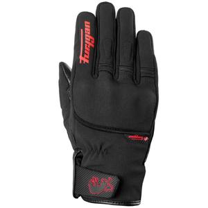 Furygan Jet All Season D3O® Evo Musta ja punainen moottoripyöräkäsineet