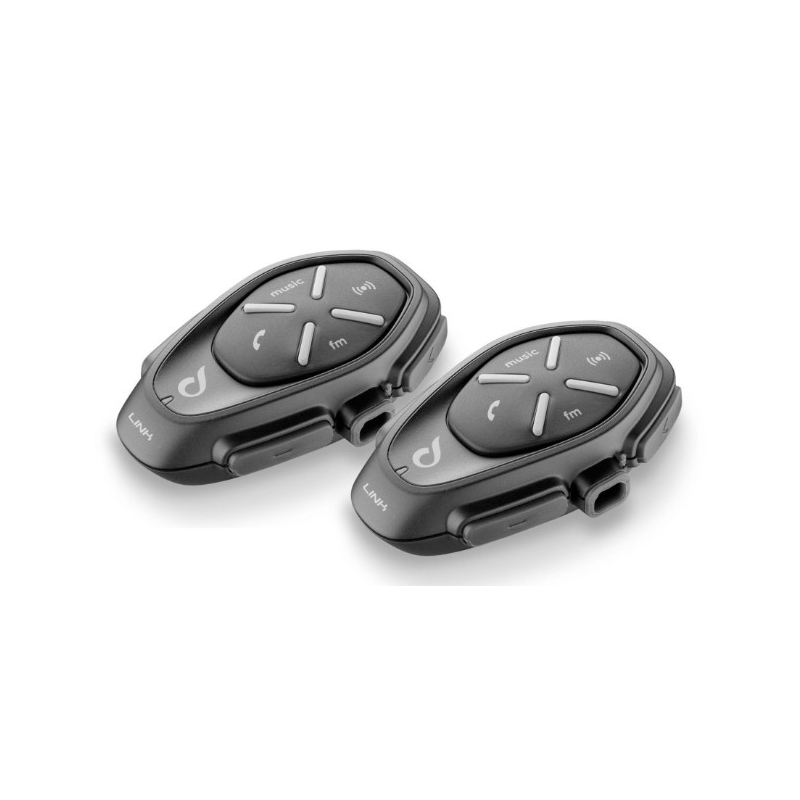 Bluetooth handsfree CellularLine Interphone LINK pro uzavřené a otevřené přilby - Twin Pack