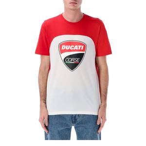 T-paita Ducati Badge punainen ja valkoinen