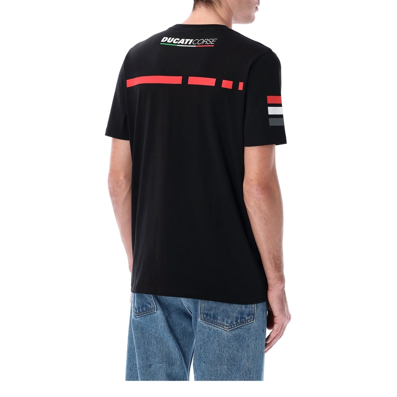 T-paita Ducati Stripes Badge musta