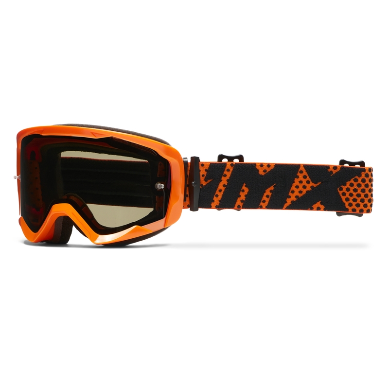 Motocross-lasit iMX Endurance Flip oranssi kirkkaalla pleksillä varustettuna