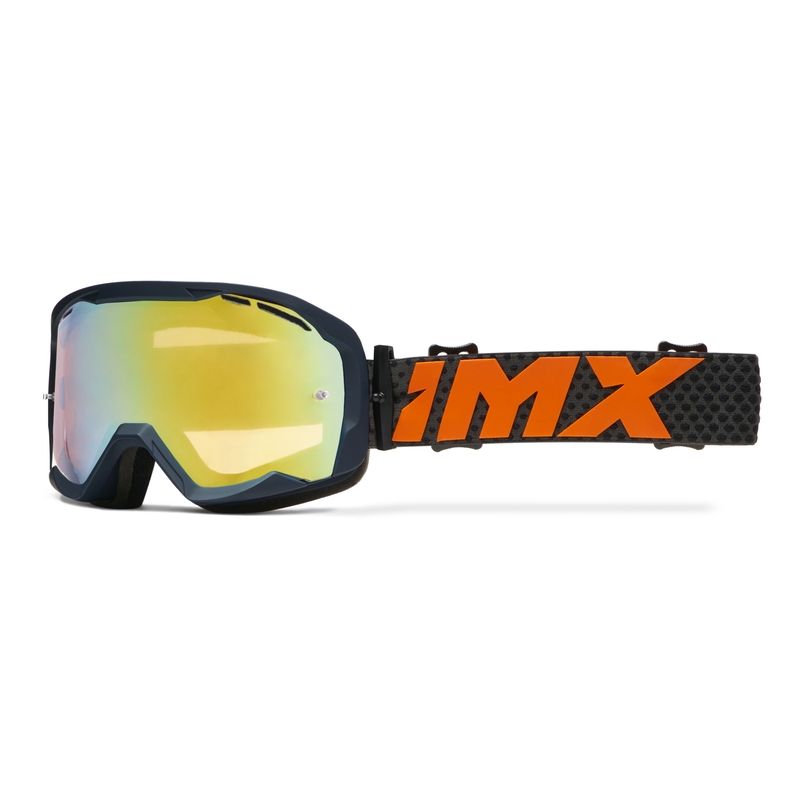 Motocross-lasit iMX Endurance Flip sini-oranssi iridium plexi -lasit