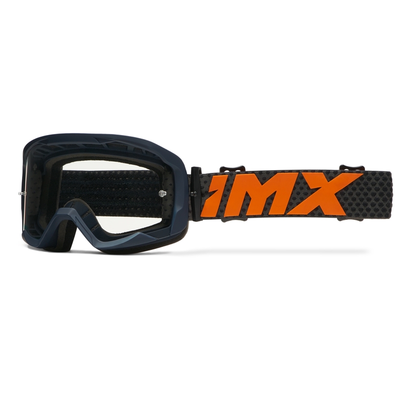 Motocross-lasit iMX Endurance Flip sini-oranssi iridium plexi -lasit