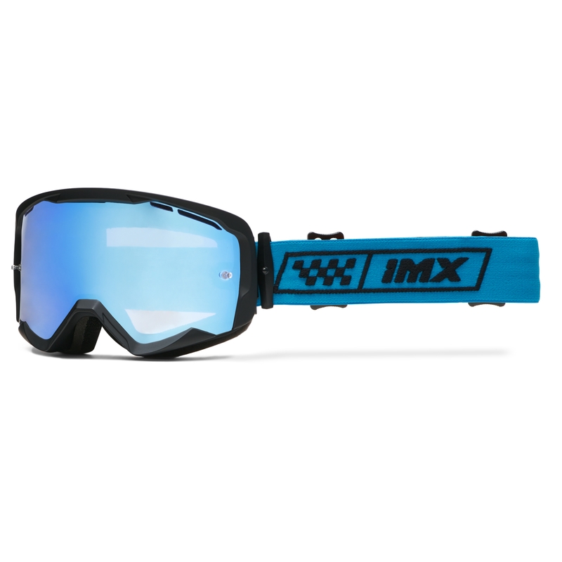 Motocross lasit iMX Endurance Race musta ja sininen iridium plexi silmälasit