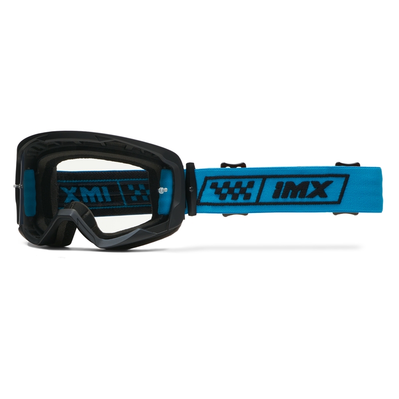Motocross lasit iMX Endurance Race musta ja sininen iridium plexi silmälasit
