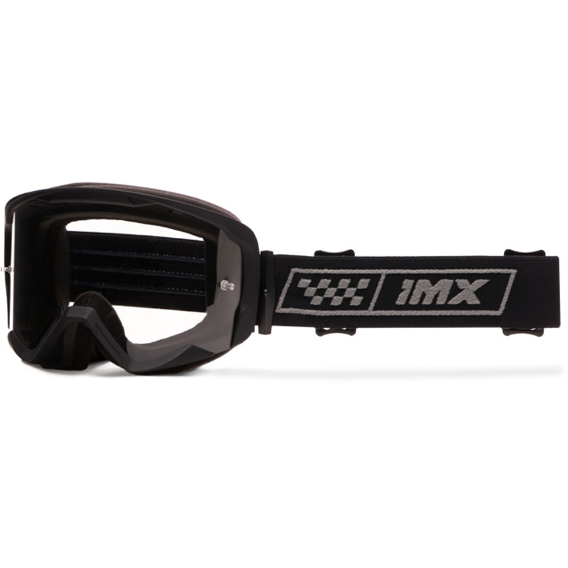 iMX Endurance Race Motocross-lasit mustat ja harmaat savustetulla pleksillä.