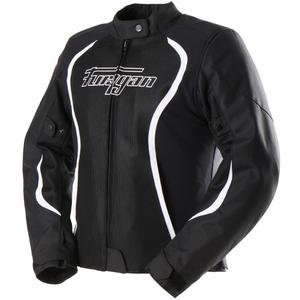 Naisten Furygan Odessa tuuletettu 3-in-1 musta-valkoinen moottoripyörätakki