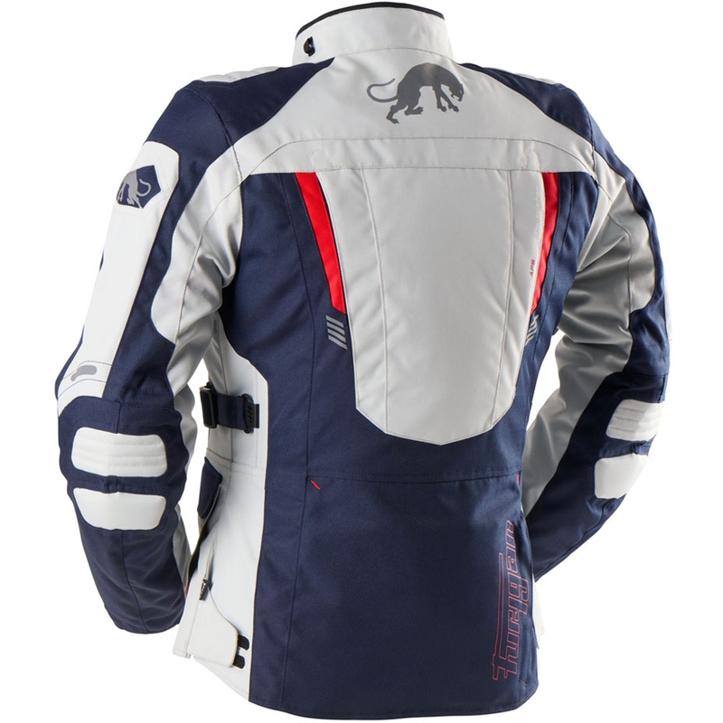 Naisten Furygan Apalaches Lady Evo Blue-Beige-Red moottoripyöräily takki