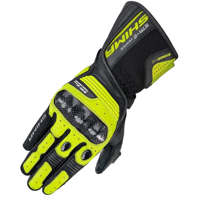 Moottoripyöräilyhanskat Shima STR-2 Vent fluo keltainen