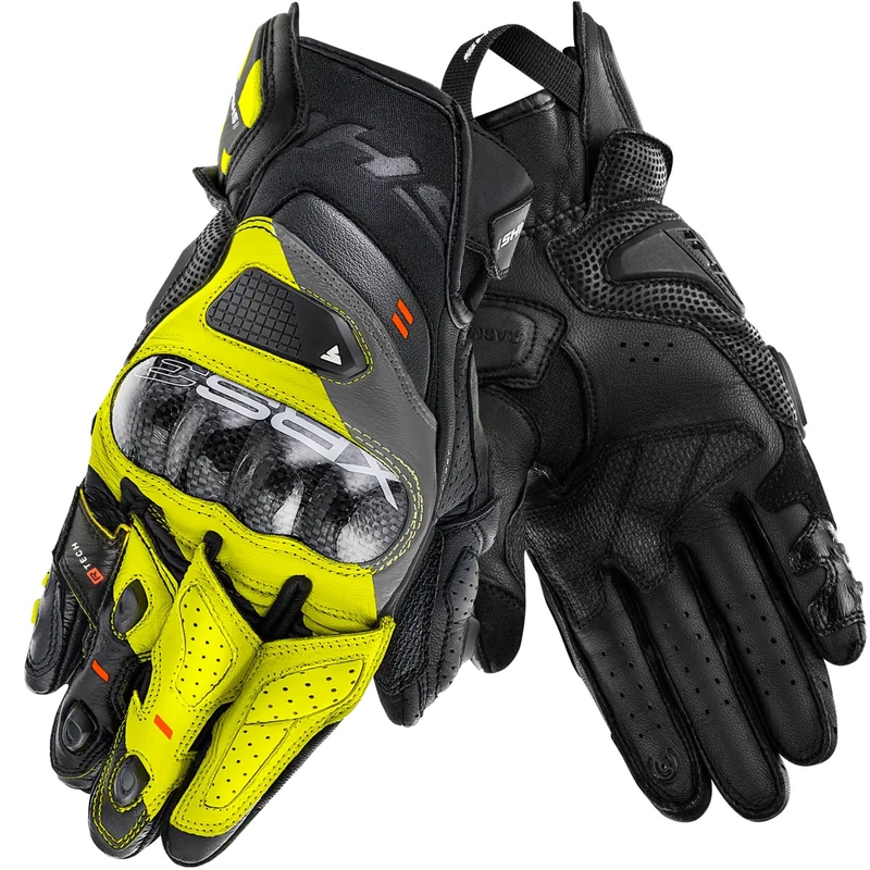 Moottoripyöräilykäsineet Shima XRS-3 fluo keltainen