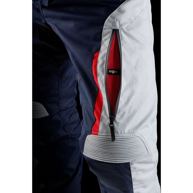 Naisten Furygan Killington Lady Blue-Beige-Red Moottoripyöräilyhousut