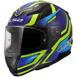 Integral moottoripyöräilykypärä LS2 FF353 Rapid II Flitz fluo keltainen-sininen